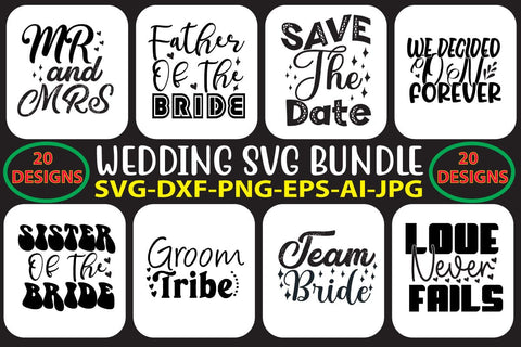 Wedding SVG Bundle SVG Syaman 