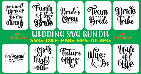 Wedding SVG Bundle SVG Syaman 