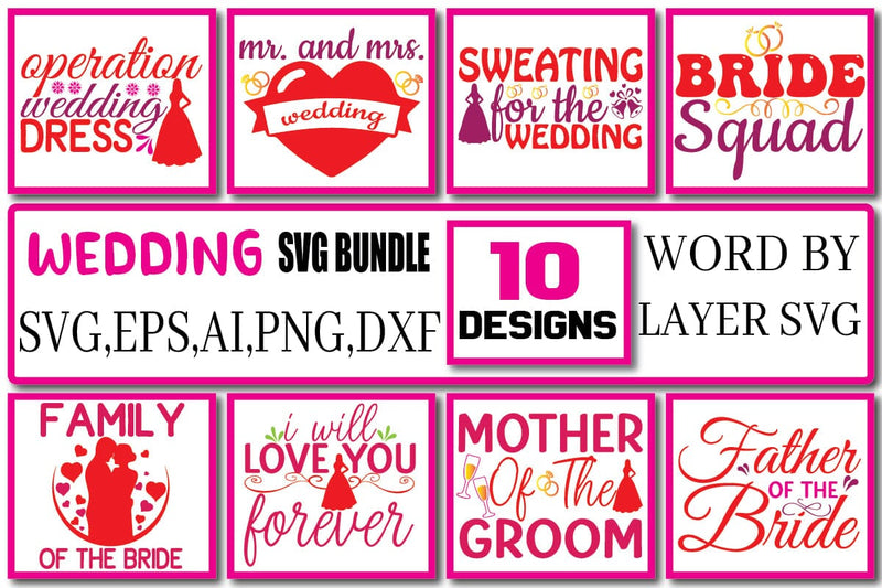 Wedding SVG Bundle Vol. 1 SVG Craftlabsvg24 