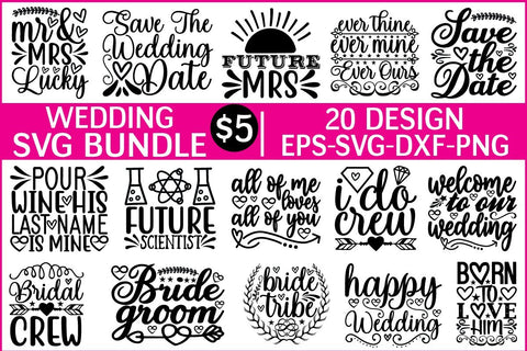 wedding SVG bundle vol 2 SVG buydesign 