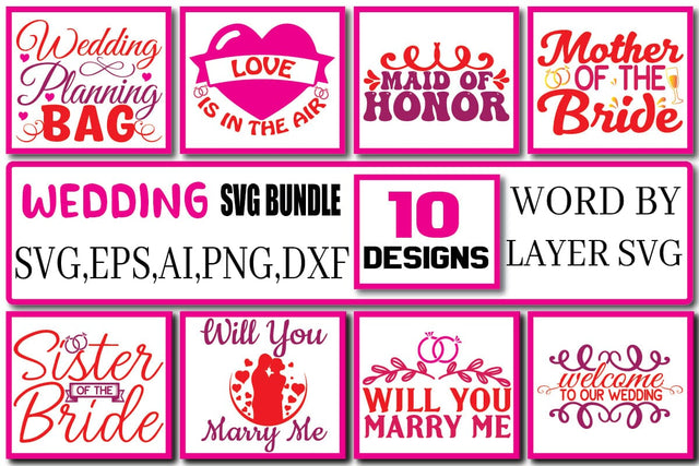 Wedding SVG Bundle Vol. 2 SVG Craftlabsvg24 