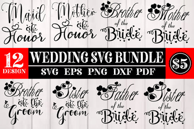 Wedding SVG Bundle Vol 3 SVG Svgcraft 