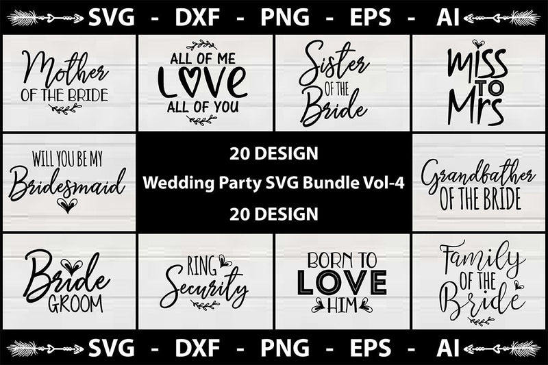 Wedding Svg Bundle Vol-5 SVG shah alam 