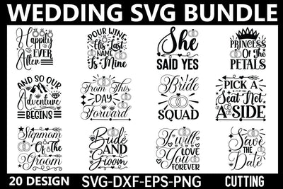 Wedding SVG Bundle, Wedding ring svg bundle SVG BB Type Studios 