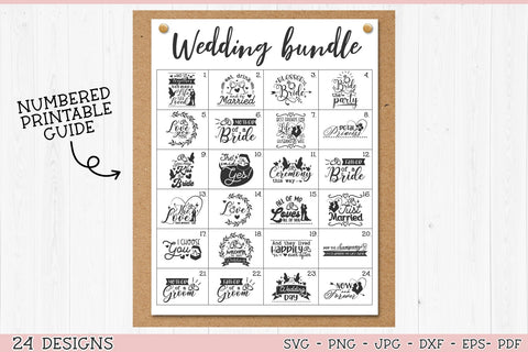 Wedding SVG Bundle | Wedding Sign Bundle SVG TatiStudio 
