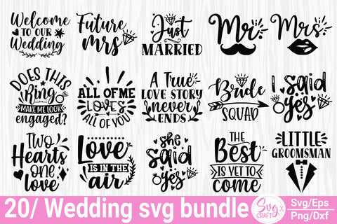 Wedding Svg Bundle, Wedding svg, Bride Svg, Wedding Saying, Wedding ...