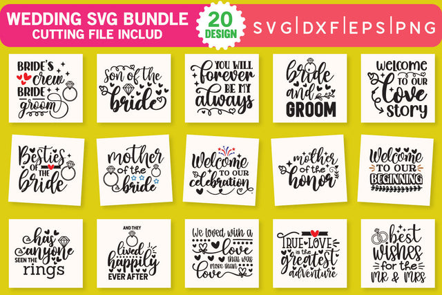 Wedding SVG Bundle, wedding svg files for Cricut, wedding png, cut file, Cricut, silhouette SVG md faruk hossain 