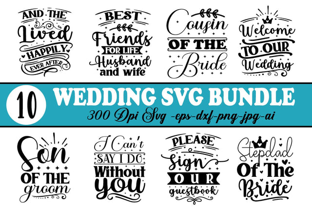 Wedding svg bundle,Wedding Signs Svg Bundle, Wedding Sign Svg Png Dxf Eps, Wedding Svg, SVG designmaster24 
