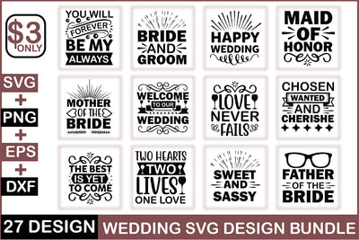 Wedding svg design bundle SVG Rupkotha 