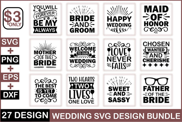 Wedding svg design bundle SVG Rupkotha 