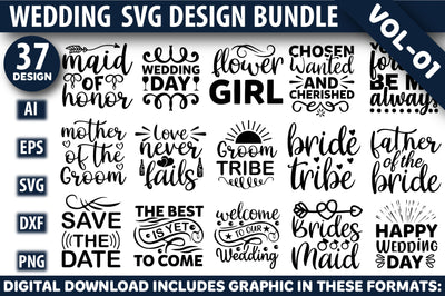 Wedding Svg Design Bundle SVG Rupkotha 