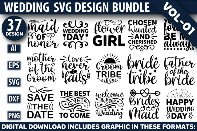 Wedding Svg Design Bundle SVG Rupkotha 