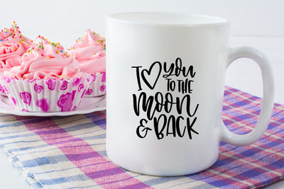Wedding SVG | Family Quote SVG | Love You to the Moon So Fontsy Design Shop 