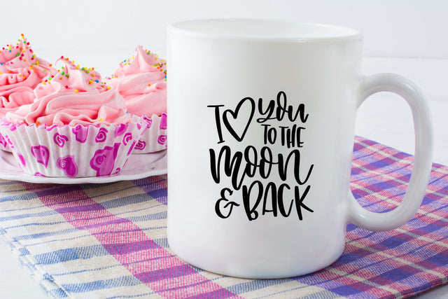 Wedding SVG | Family Quote SVG | Love You to the Moon So Fontsy Design Shop 