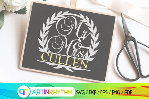 wedding svg, MR and MRS SVG Artinrhythm shop 
