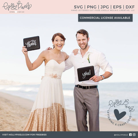Wedding SVG | Thank You SVG | Bridal SVG Design So Fontsy Design Shop 