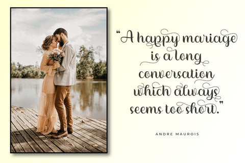 Wedding Typeface Font love script 