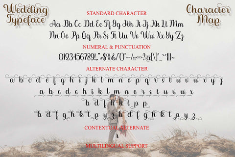Wedding Typeface Font love script 