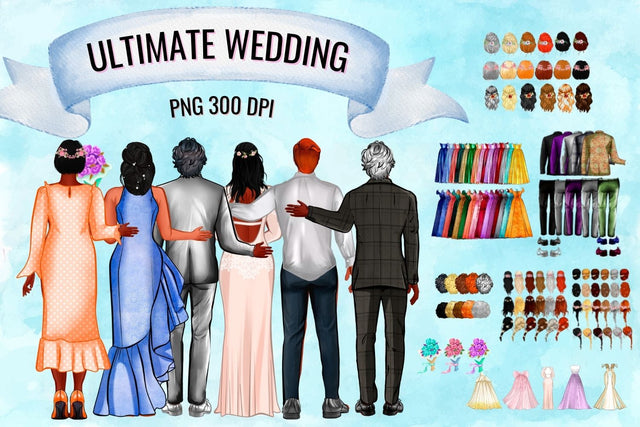 Wedding Ultimate Clipart Bundle SVG SvgOcean 