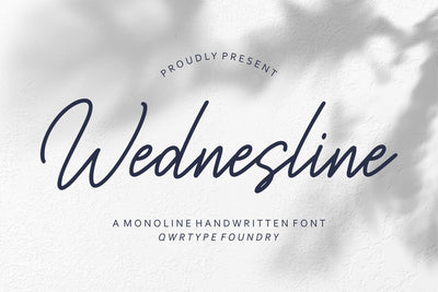 Wednesline Font Qwrtype Foundry 