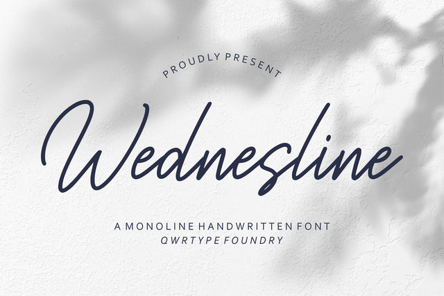 Wednesline Font Qwrtype Foundry 