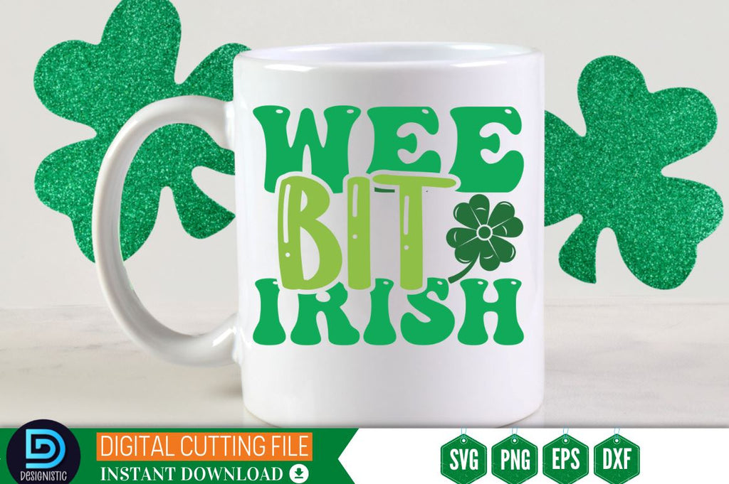 Wee Bit Lettering Wee bit irish SVG - So Fontsy