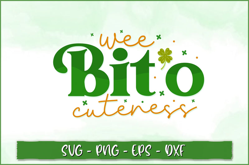 Wee Bit Lettering Wee bito cuteness Retro SVG - So Fontsy