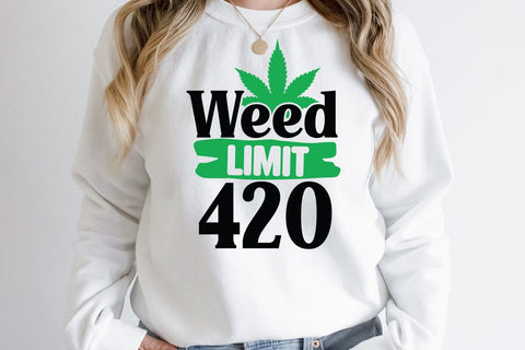 Weed Limit 420 SVG Cut File SVG BlackCatsMedia 