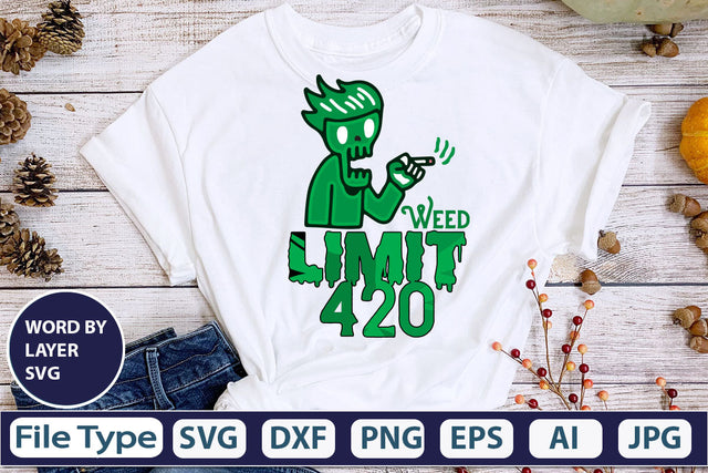 weed limit 420 SVG Cut File SVG DesignPlante 503 