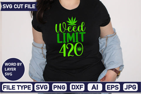 Weed Limit 420 Svg Cut File,SVGs,quotes-and-sayings,food-drink,mini-bundles,print-cut,on-sale, SVG DesignPlante 503 