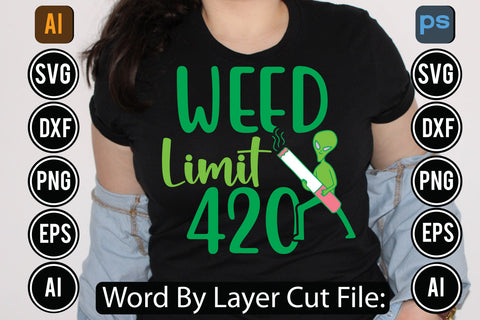 Weed Limit 420 Svg Cut File,SVGs,quotes-and-sayings,food-drink,mini-bundles,print-cut,on-sale, SVG DesignPlante 503 