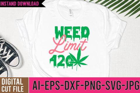 Weed Limit 420 SVG Design SVG BlackCatsMedia 
