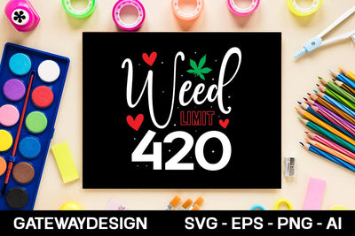 Weed Limit 420 Svg Design SVG designmaster24 