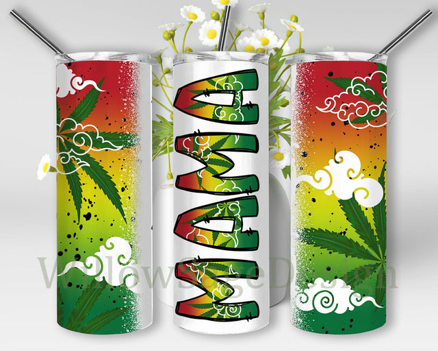 Weed Mama 20oz Tumbler Template, Mama Tumbler Design, Cannabis Tumbler Wrap, Mothers Day Gift, Instant Download Sublimation WillowSageDesign 