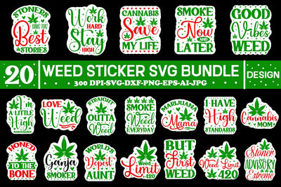 Weed Sticker Svg Bundle, Weed Svg Bundle SVG designmaster24 