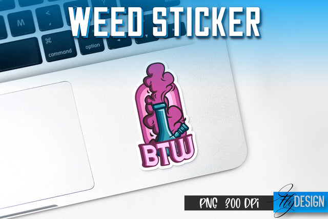 Weed Stickers Sublimation | Marijuana PNG | Happy Design Sublimation Fly Design 
