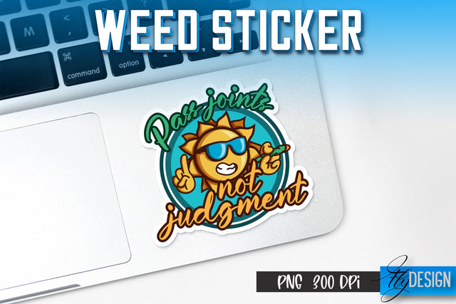 Weed Stickers Sublimation | Marijuana PNG | Happy Design Sublimation Fly Design 