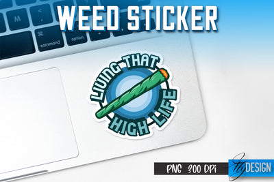 Weed Stickers Sublimation | Marijuana PNG | Happy Design Sublimation Fly Design 