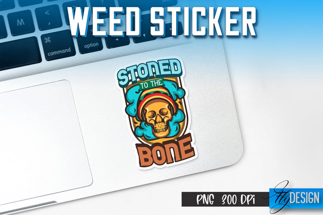 Weed Stickers Sublimation | Marijuana PNG | Happy Design Sublimation Fly Design 