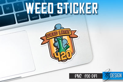 Weed Stickers Sublimation | Marijuana PNG | Happy Design Sublimation Fly Design 
