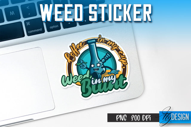 Weed Stickers Sublimation | Marijuana PNG | Happy Design Sublimation Fly Design 