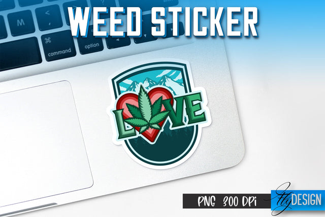 Weed Stickers Sublimation | Marijuana PNG | Happy Design Sublimation Fly Design 