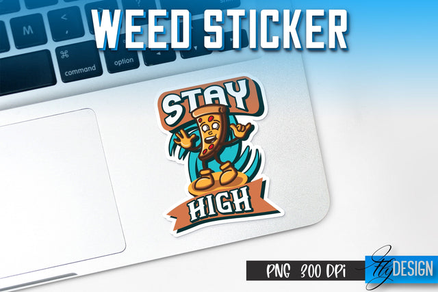 Weed Stickers Sublimation | Marijuana PNG | Happy Design Sublimation Fly Design 