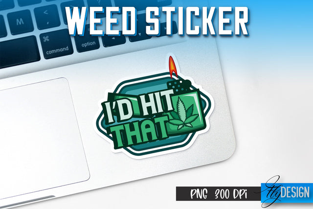 Weed Stickers Sublimation | Marijuana PNG | Happy Design Sublimation Fly Design 