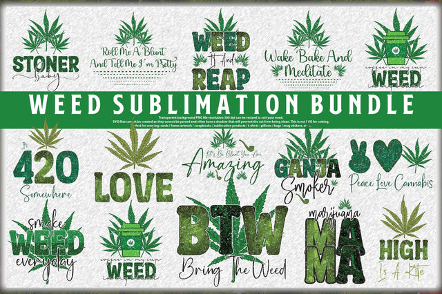 Weed Sublimation Bundle Sublimation Jagonath Roy 