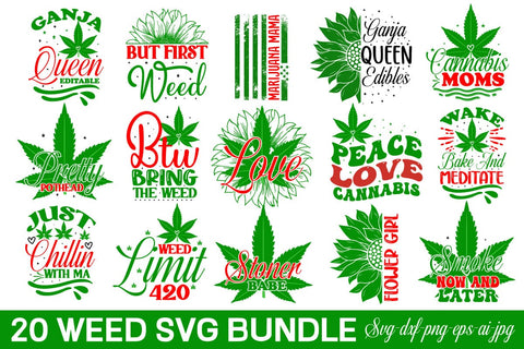 Weed Svg Bundle, Cannabis Svg Bundle, Marijuana SVG SVG designmaster24 