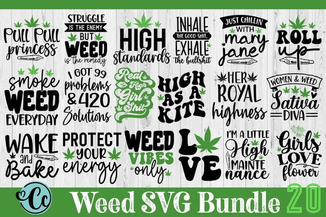 Weed SVG Bundle, Marijuana SVG Bundle SVG Crazy Craft 