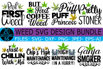 Weed SVG Bundle SVG Rafiqul20606 