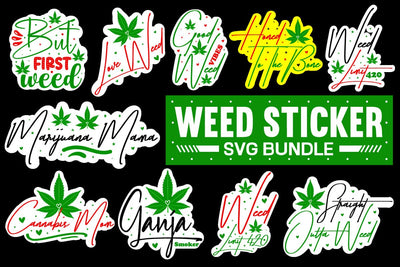Weed Svg Bundle , Weed Sticker Svg Bundle SVG designmaster24 