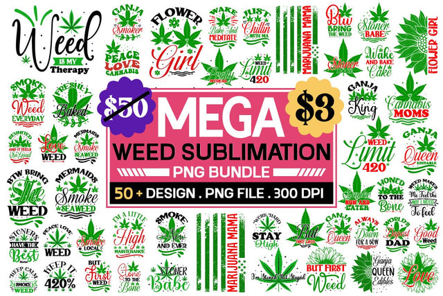 Weed Svg Bundle ,Weed Sublimation Bundle SVG designmaster24 